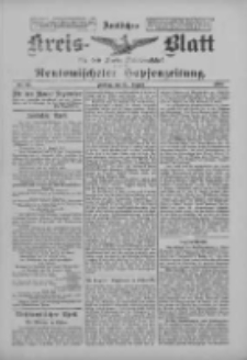 Amtliches Kreis-Blatt f&uuml;r den Kreis Neutomischel: zugleich Neutomischeler Hopfenzeitung 1900.08.24 Nr66