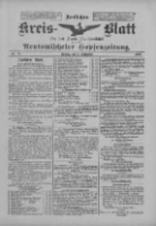 Amtliches Kreis-Blatt f&uuml;r den Kreis Neutomischel: zugleich Neutomischeler Hopfenzeitung 1900.09.07 Nr70