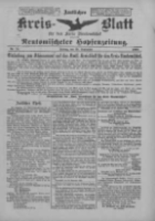 Amtliches Kreis-Blatt für den Kreis Neutomischel: zugleich Neutomischeler Hopfenzeitung 1900.09.28 Nr76