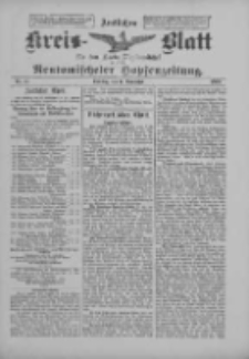 Amtliches Kreis-Blatt für den Kreis Neutomischel: zugleich Neutomischeler Hopfenzeitung 1900.11.06 Nr87