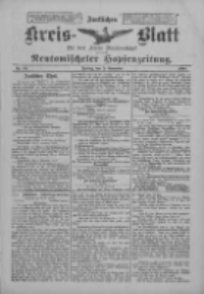 Amtliches Kreis-Blatt f&uuml;r den Kreis Neutomischel: zugleich Neutomischeler Hopfenzeitung 1900.11.09 Nr88