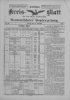Amtliches Kreis-Blatt f&uuml;r den Kreis Neutomischel: zugleich Neutomischeler Hopfenzeitung 1900.11.16 Nr90