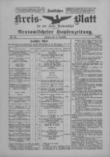 Amtliches Kreis-Blatt f&uuml;r den Kreis Neutomischel: zugleich Neutomischeler Hopfenzeitung 1900.12.07 Nr96
