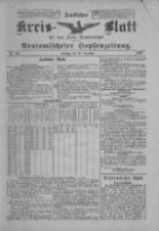 Amtliches Kreis-Blatt f&uuml;r den Kreis Neutomischel: zugleich Neutomischeler Hopfenzeitung 1900.12.28 Nr101