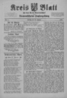 Kreis Blatt f&uuml;r den Kreis Neutomischeler zugleich Hopfenzeitung 1901.01.25 Nr8