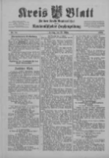 Kreis Blatt f&uuml;r den Kreis Neutomischeler zugleich Hopfenzeitung 1901.03.22 Nr24