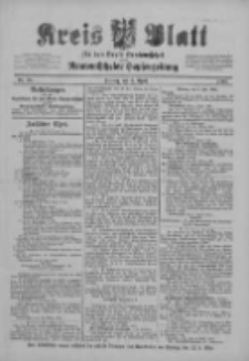 Kreis Blatt f&uuml;r den Kreis Neutomischeler zugleich Hopfenzeitung 1901.04.05 Nr28