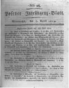 Posener Intelligenz Blatt. 1819.04.07 Nr28