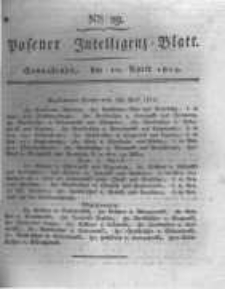 Posener Intelligenz Blatt. 1819.04.10 Nr29