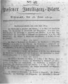 Posener Intelligenz Blatt. 1819.06.16 Nr48