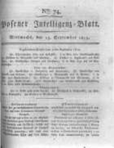 Posener Intelligenz Blatt. 1819.09.15 Nr74