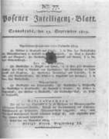 Posener Intelligenz Blatt. 1819.09.25 Nr77