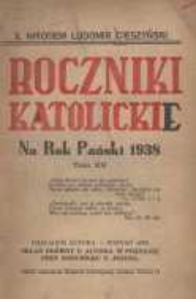 Roczniki Katolickie na Rok Pański 1938 T.15