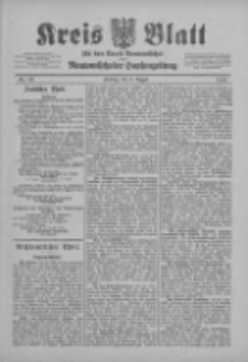 Kreis Blatt f&uuml;r den Kreis Neutomischeler zugleich Hopfenzeitung 1901.08.09 Nr62