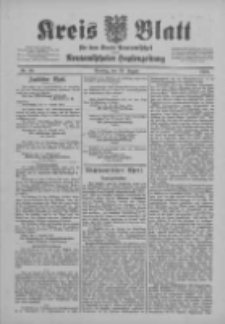 Kreis Blatt f&uuml;r den Kreis Neutomischeler zugleich Hopfenzeitung 1901.08.20 Nr65