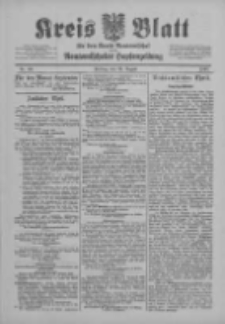 Kreis Blatt f&uuml;r den Kreis Neutomischeler zugleich Hopfenzeitung 1901.08.23 Nr66