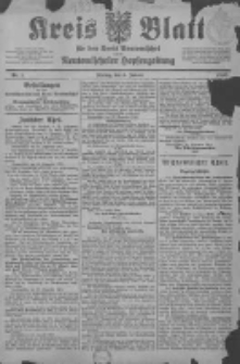 Kreis Blatt f&uuml;r den Kreis Neutomischeler zugleich Hopfenzeitung 1902.01.03 Nr1