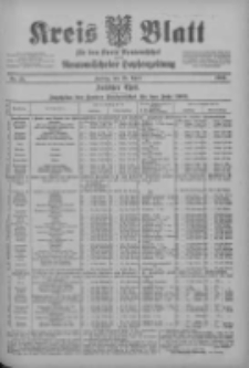Kreis Blatt f&uuml;r den Kreis Neutomischeler zugleich Hopfenzeitung 1902.04.25 Nr32