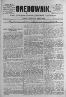 Orędownik: pismo poświęcone sprawom politycznym i spółecznym. 1886.05.15 R.16 nr110