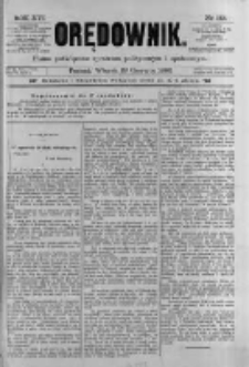 Orędownik: pismo poświęcone sprawom politycznym i spółecznym. 1886.06.29 R.16 nr145