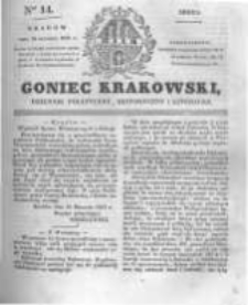 Goniec Krakowski: dziennik polityczny, historyczny i literacki. 1831.01.19 nr14