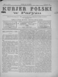 Kurjer Polski w Paryżu: dwutygodnik polityczny-literacki-społeczny: organ patrjotyczny polski. 1887.08.15 R.7 nr88