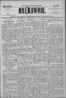 Orędownik: pismo dla spraw politycznych i społecznych 1906.04.19 R.36 Nr89