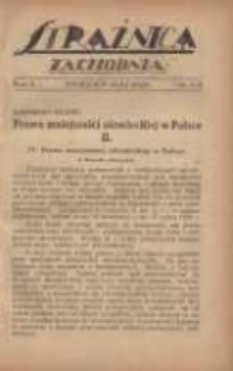 Strażnica Zachodnia: miesięcznik poświęcony sprawom kresów zachodnich 1923 kwiecień/maj R.2 T.3 Nr4/5