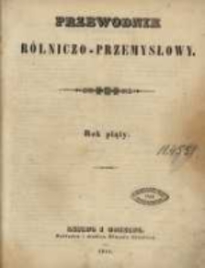 Przewodnik Rolniczo-Przemysłowy. 1841-1842. R.5 Nr1