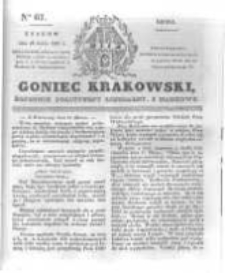 Goniec Krakowski: dziennik polityczny, liberalny i naukowy. 1831.03.23 nr67
