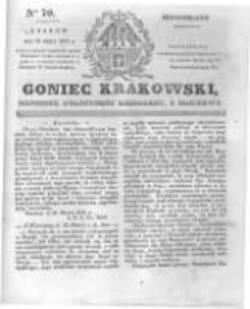 Goniec Krakowski: dziennik polityczny, liberalny i naukowy. 1831.03.28 nr70