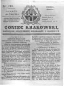Goniec Krakowski: dziennik polityczny, liberalny i naukowy. 1831.05.17 nr111