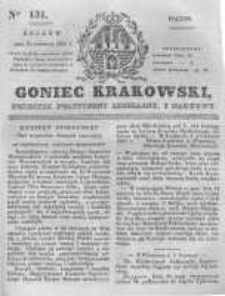 Goniec Krakowski: dziennik polityczny, liberalny i naukowy. 1831.06.10 nr131