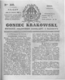 Goniec Krakowski: dziennik polityczny, liberalny i naukowy. 1831.06.15 nr135