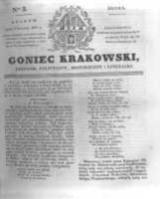 Goniec Krakowski: dziennik polityczny, historyczny i literacki. 1831.01.05 nr3