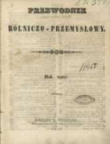 Przewodnik Rolniczo-Przemysłowy. 1844-1845 R.8 Nr1