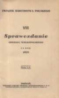 Sprawozdanie Oddziału Wielkopolskiego za rok 1929
