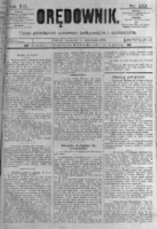 Orędownik: pismo poświęcone sprawom politycznym i spółecznym. 1889.09.15 R.19 nr212