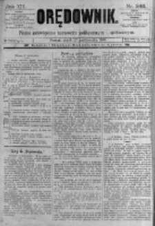 Orędownik: pismo poświęcone sprawom politycznym i spółecznym. 1889.10.25 R.19 nr246