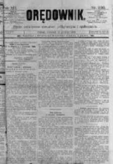 Orędownik: pismo poświęcone sprawom politycznym i spółecznym. 1889.12.12 R.19 nr286