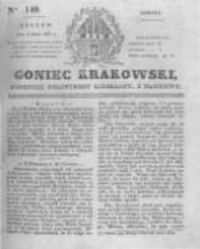 Goniec Krakowski: dziennik polityczny, liberalny i naukowy. 1831.07.02 nr149