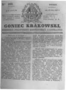 Goniec Krakowski: dziennik polityczny, historyczny i literacki. 1831.07.19 nr163