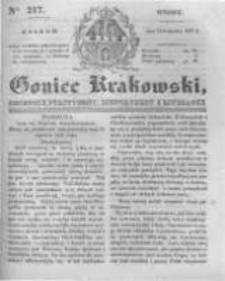 Goniec Krakowski: dziennik polityczny, historyczny i literacki. 1831.09.13 nr217