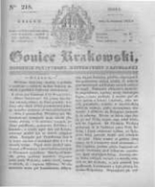 Goniec Krakowski: dziennik polityczny, historyczny i literacki. 1831.09.14 nr218