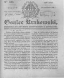 Goniec Krakowski: dziennik polityczny, historyczny i literacki. 1831.09.29 nr233