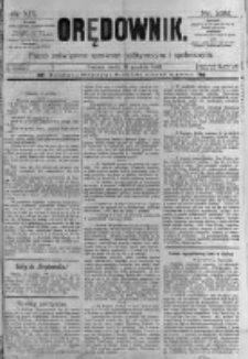 Orędownik: pismo poświęcone sprawom politycznym i spółecznym. 1889.12.14 R.19 nr288