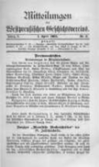 Mitteilungen des Westpreussischen Geschichtsvereins. 1903 Jahrg.2 nr2