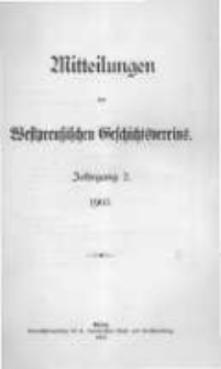 Mitteilungen des Westpreussischen Geschichtsvereins. 1903 Jahrg.2 nr4
