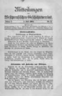 Mitteilungen des Westpreussischen Geschichtsvereins. 1904 Jahrg.3 nr3