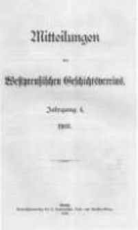 Mitteilungen des Westpreussischen Geschichtsvereins. 1905 Jahrg.4 nr1